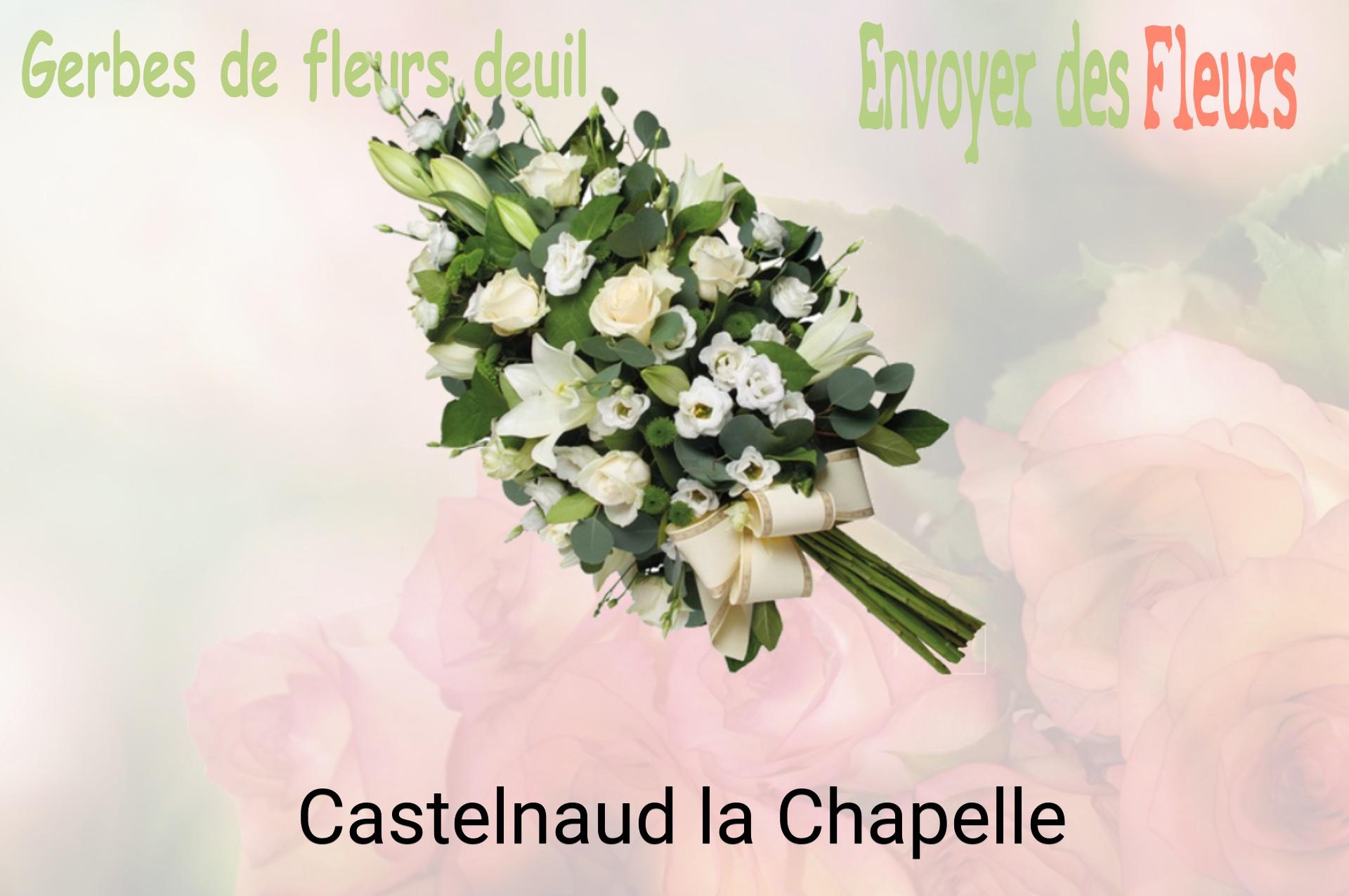 Gerbe de fleurs de deuil livrée à Castelnaud-la-Chapelle